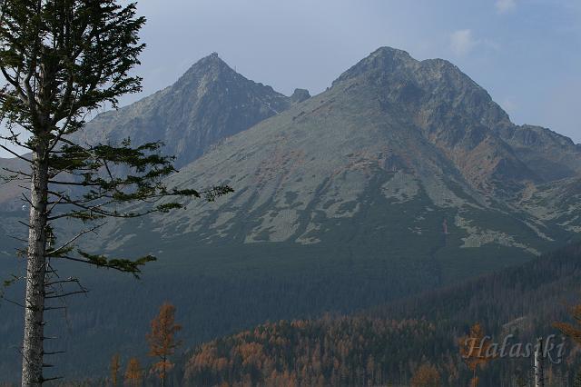 IMG_8160.JPG - Łomnica (2634m) i Kieżmarski szczyt.  Tatry Słowackie.
